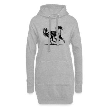 Barsoi - Hoodie-Kleid - Grau meliert - Vorne