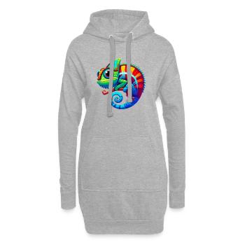 Chamäleon - Hoodie-Kleid - Grau meliert - Vorne