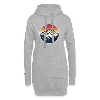 Mountainbike Sunset Crest - Hoodie-Kleid - Grau meliert - Vorne