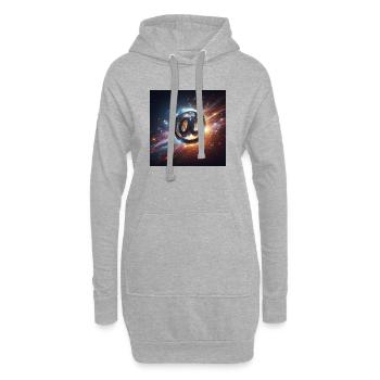 Symbol 1 - Hoodie-Kleid - Grau meliert - Vorne