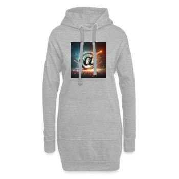 Symbol 2 - Hoodie-Kleid - Grau meliert - Vorne