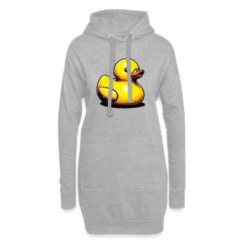 Caneton Canard Canard Canard - Sweat-shirt à capuche long Femme - gris chiné - Devant