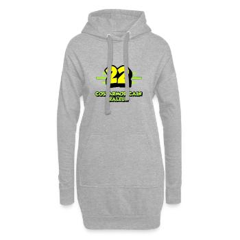 Costarmoricain râleur - Sweat-shirt à capuche long Femme - gris chiné - Devant