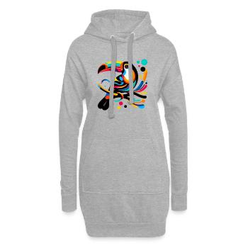 Tukan - Hoodie-Kleid - Grau meliert - Vorne