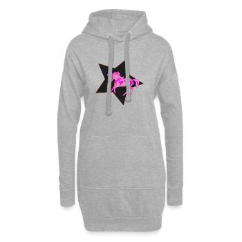 Licorne - Sweat-shirt à capuche long Femme - gris chiné - Devant
