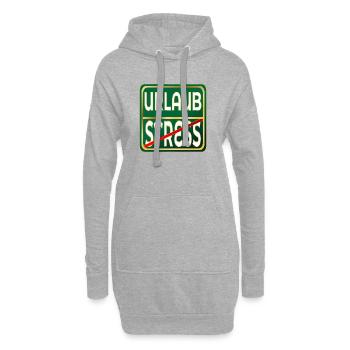 STRESS - FERIEN URLAUB - Hoodie-Kleid - Grau meliert - Vorne