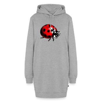 Coccinelle - Sweat-shirt à capuche long Femme - gris chiné - Devant
