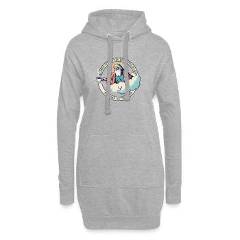 COFFEE IS GOD'S EXCUSE FOR GETTING UP - Hoodie-Kleid - Grau meliert - Vorne