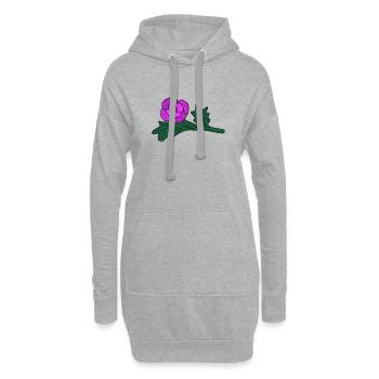 Poprose lila - Hoodie-Kleid - Grau meliert - Vorne