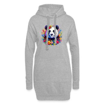Panda - Hoodie-Kleid - Grau meliert - Vorne