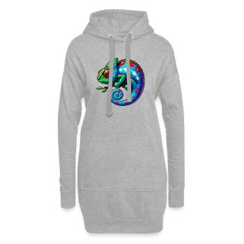Chameleon - Hoodie Dress - heather grey - Front
