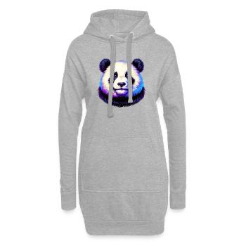 Panda - Hoodie-Kleid - Grau meliert - Vorne