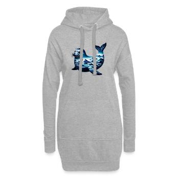 Siegel - Hoodie-Kleid - Grau meliert - Vorne