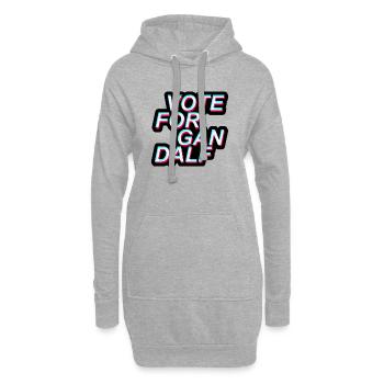 Election, Vote For, America - Hoodie-Kleid - Grau meliert - Vorne