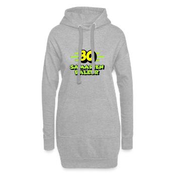 Complaining Samarian - Hoodie Dress - heather grey - Front