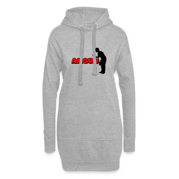 Wütend - Hoodie-Kleid - Grau meliert - Vorne