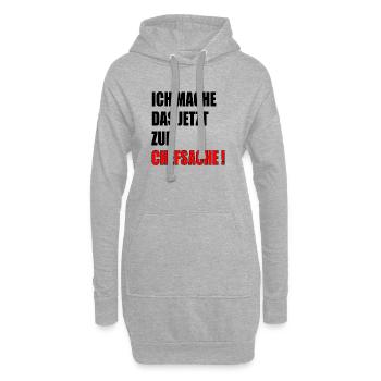 CHEFSACHE VERANTWORTUNG - Hoodie-Kleid - Grau meliert - Vorne