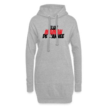 élue Maman de l'année - Sweat-shirt à capuche long Femme - gris chiné - Devant