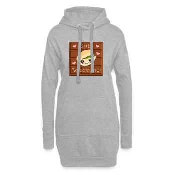 GUTE BESSERUNG WÜNSCHEN - PISTAZIEN SCHOKOLADE - Hoodie-Kleid - Grau meliert - Vorne