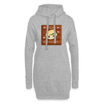 Bon rétablissement - Chocolat aux Pistaches - Sweat-shirt à capuche long Femme - gris chiné - Devant