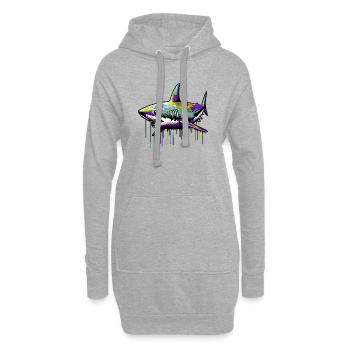Hai - Hoodie-Kleid - Grau meliert - Vorne