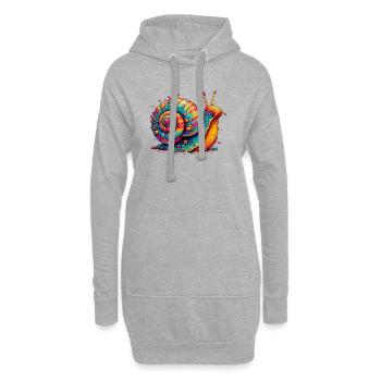 Snail - Hoodie Dress - heather grey - Front