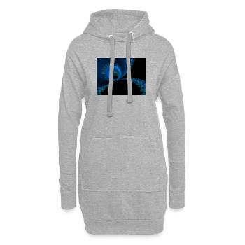 Abstraction - Sweat-shirt à capuche long Femme - gris chiné - Devant