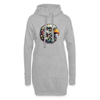 Aigle - Sweat-shirt à capuche long Femme - gris chiné - Devant