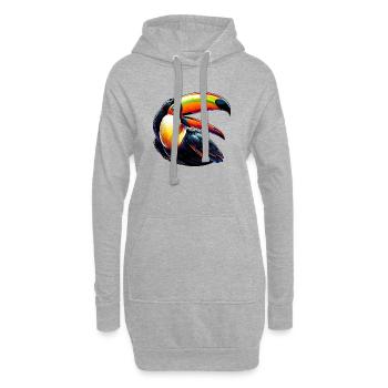 Tukan - Hoodie-Kleid - Grau meliert - Vorne