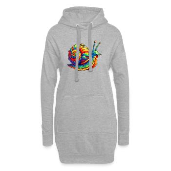 Snail - Hoodie Dress - heather grey - Front