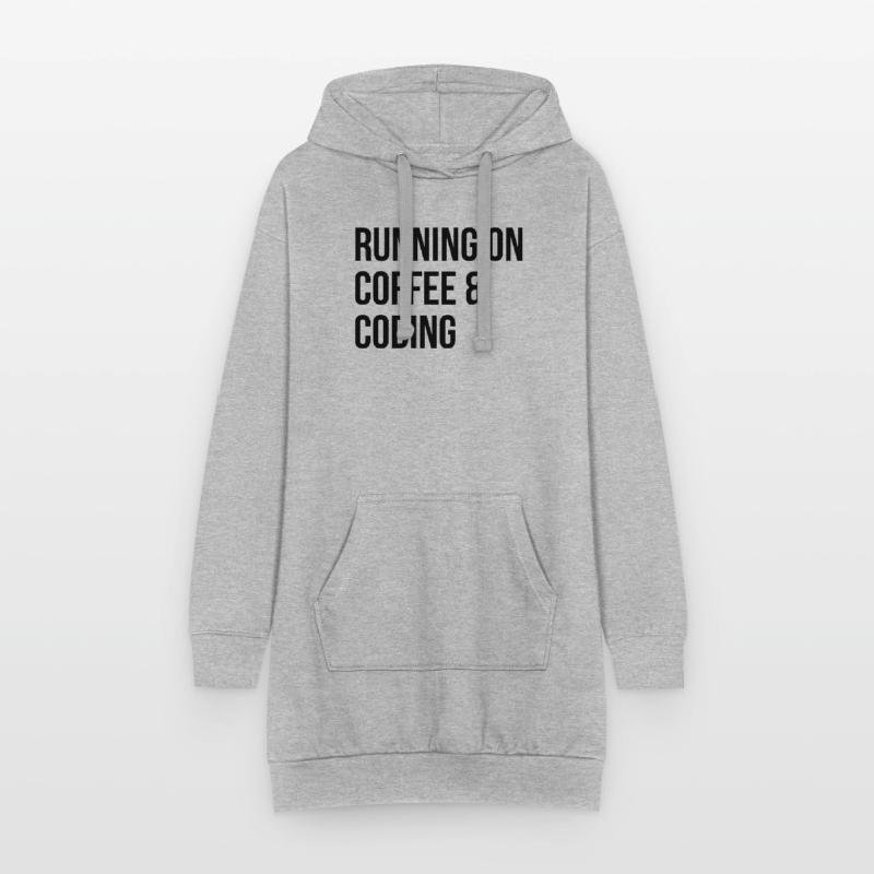 Codierung Codierung Codierung Hoodie-Kleid