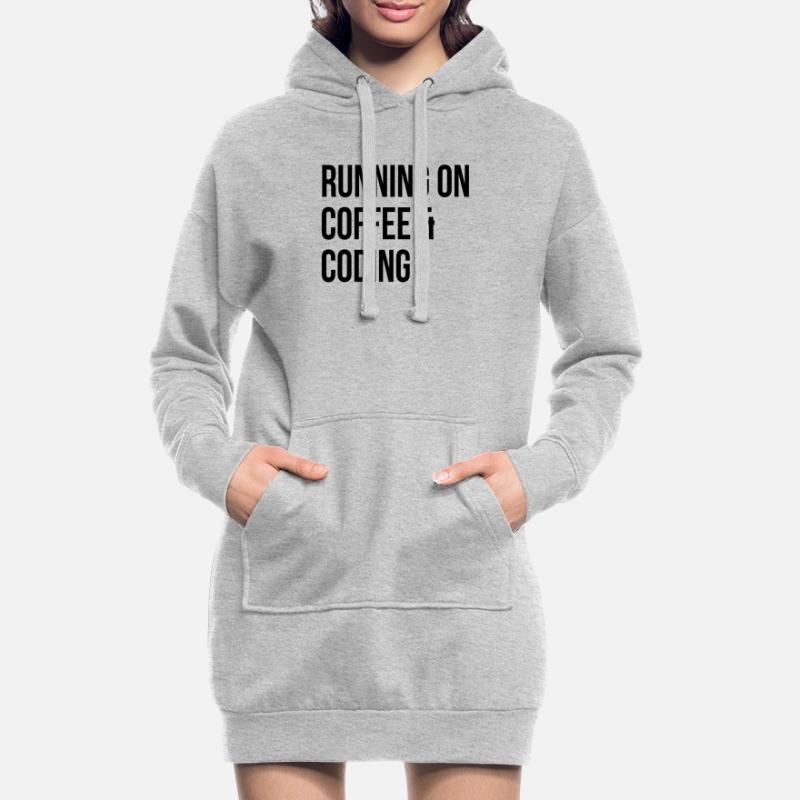 Codage Codage Codage Sweat-shirt à capuche long Femme