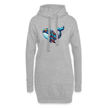 Wal - Hoodie-Kleid - Grau meliert - Vorne