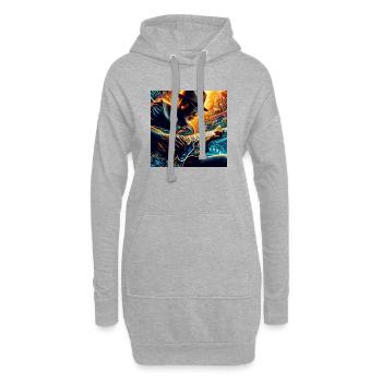 Bluesman - Hoodie-Kleid - Grau meliert - Vorne