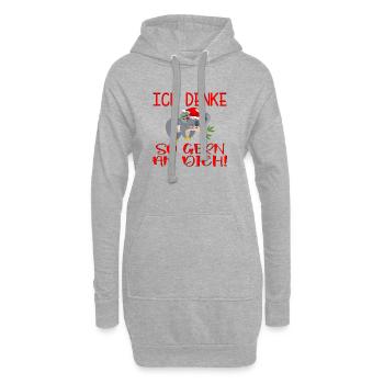 WEIHNACHTEN BEZIEHUNG - ICH DENKE AN DICH - Hoodie-Kleid - Grau meliert - Vorne