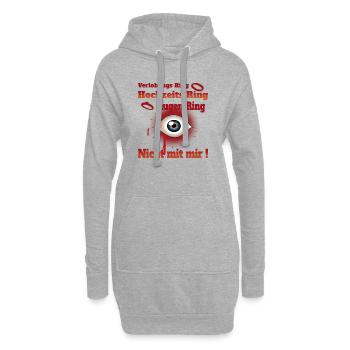 Single Leben - Hoodie-Kleid - Grau meliert - Vorne