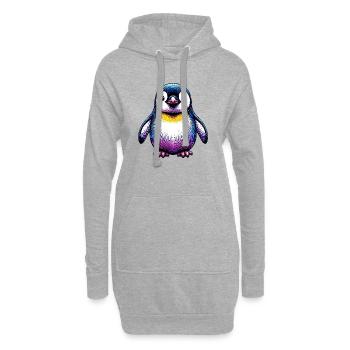 Pingouin - Sweat-shirt à capuche long Femme - gris chiné - Devant