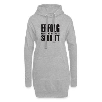 Erfolg Spruch für Gründer Unternehmer Startup - Hoodie-Kleid - Grau meliert - Vorne