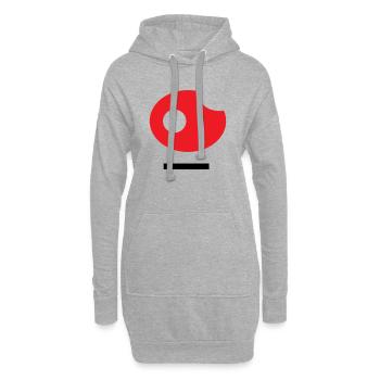 26 Kunst - Hoodie-Kleid - Grau meliert - Vorne