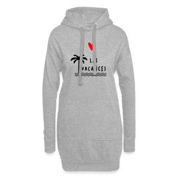 RUHESTAND. RUHESTAND. PENSIONIERT. GLÜCKLICHER RUHESTAND - Hoodie-Kleid - Grau meliert - Vorne