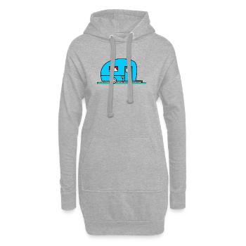 CAMPING. LAGER. ICH KANN NICHT. HUMOR. FEIERTAG - Hoodie-Kleid - Grau meliert - Vorne