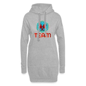 WEIHNACHTEN TEAM PADEL-TENNIS - Hoodie-Kleid - Grau meliert - Vorne