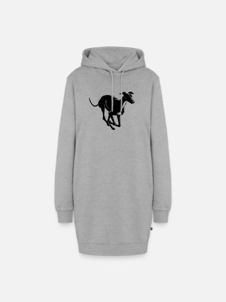 Greyhound - Hoodie-Kleid - Grau meliert