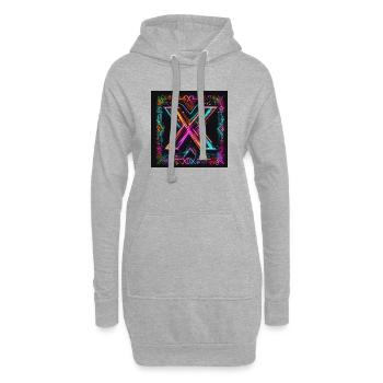 Xmas newStile - Hoodie-Kleid - Grau meliert - Vorne
