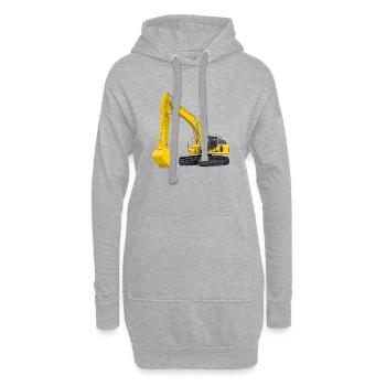 Bagger Bagger - Hoodie-Kleid - Grau meliert - Vorne
