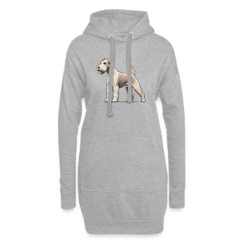 Terrier - Hoodie-Kleid - Grau meliert - Vorne