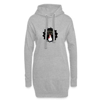 Plaisir de Noël - Sweat-shirt à capuche long Femme - gris chiné - Devant