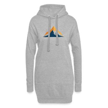 Gebirge - Hoodie-Kleid - Grau meliert - Vorne