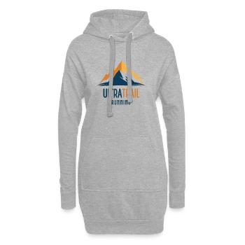 Ultra Trail Running - Sweat-shirt à capuche long Femme - gris chiné - Devant