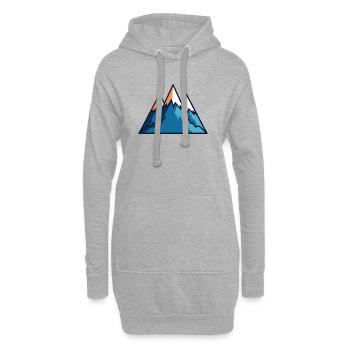 Gebirge - Hoodie-Kleid - Grau meliert - Vorne